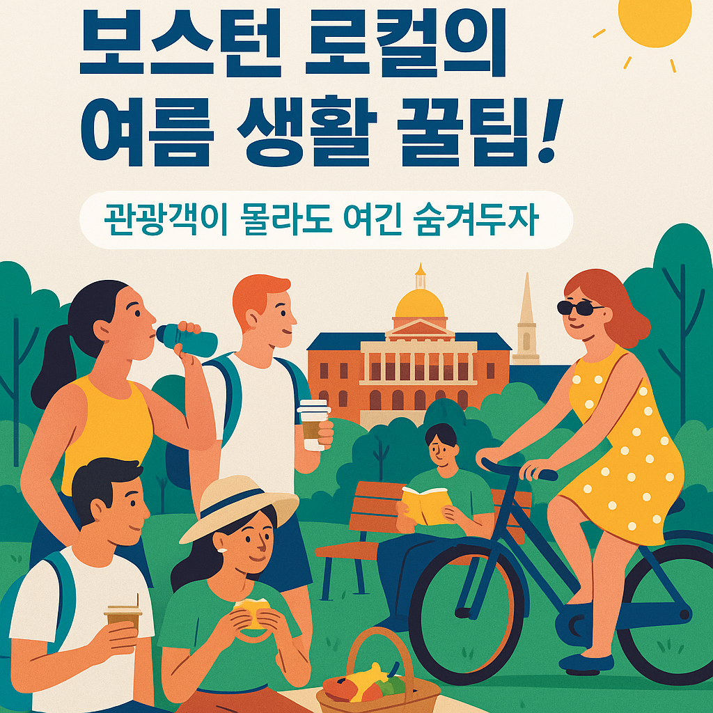 보스턴 로컬의 여름 생활 꿀팁