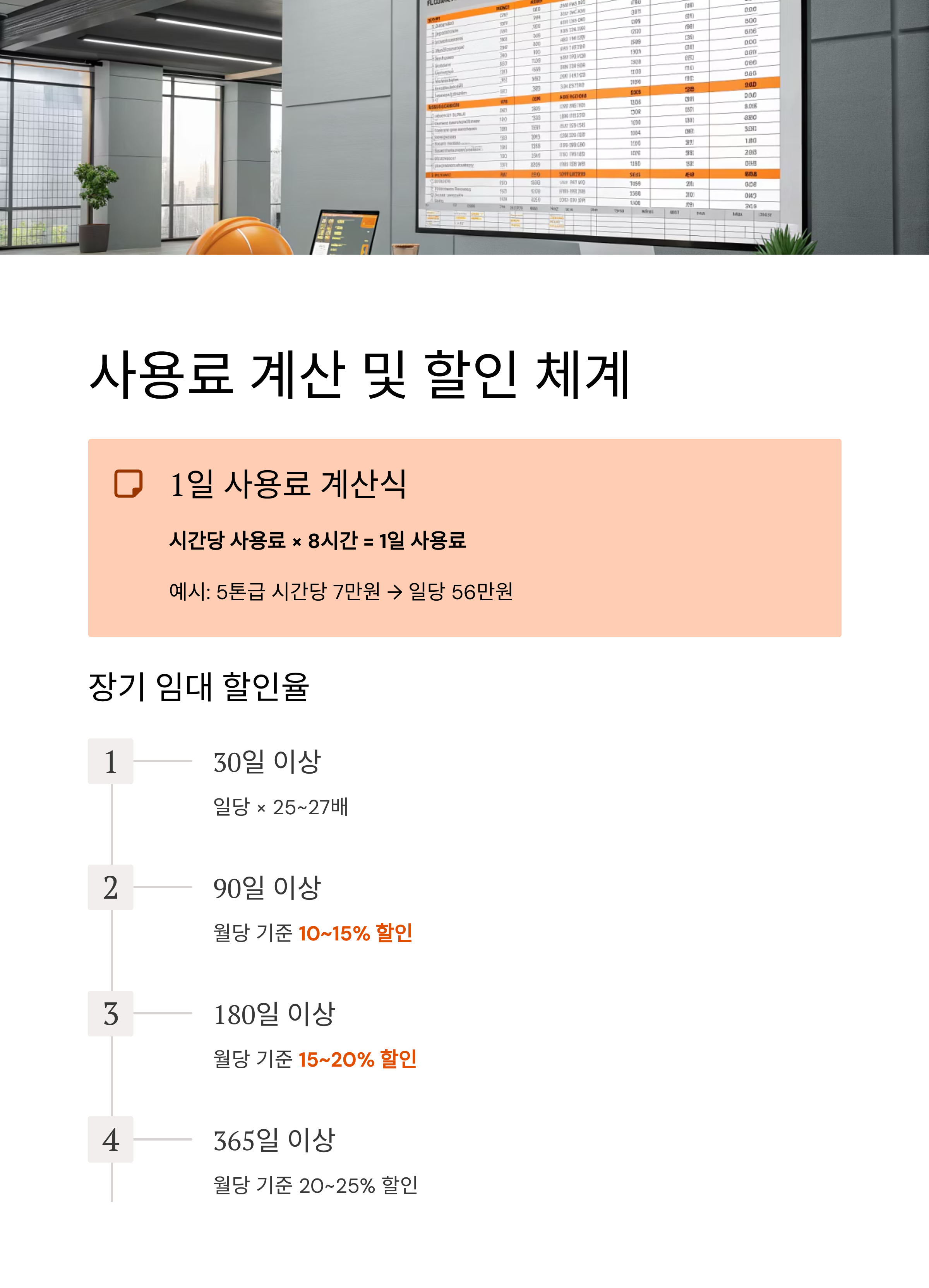 포크레인 사용료 2025 완벽 가이드 &ndash; 종류별 일당&middot;월가 비용부터 현장별 임대료까지 한눈에!
