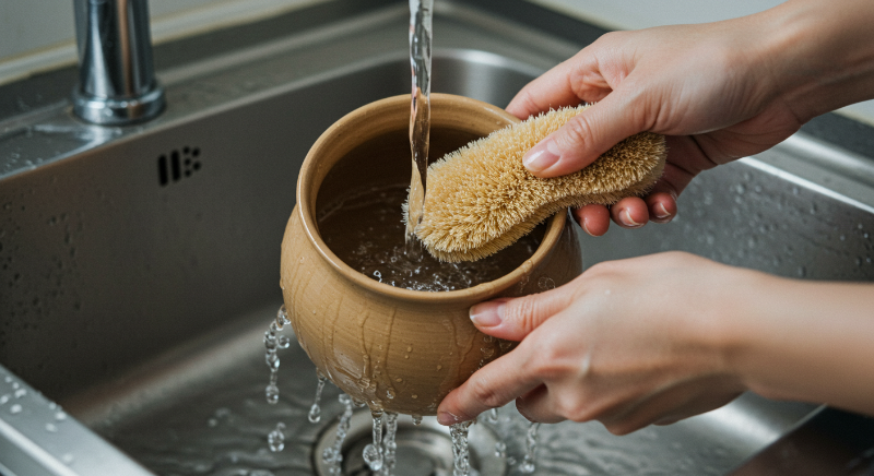 세제는 사용하지 않습니다.