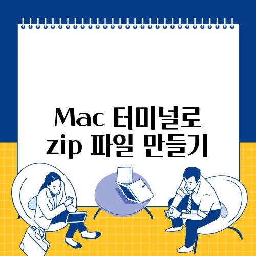 Mac 터미널로 zip 파일 만들기