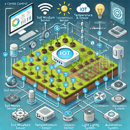 스마트 가드닝 시스템의 기본 구조 도식