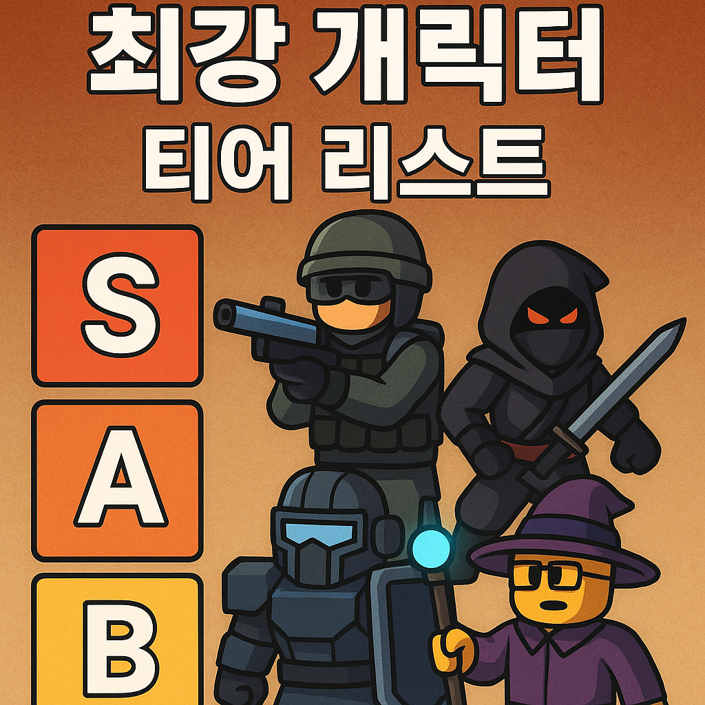 최강 캐릭터 티어 리스트 완벽 정리
