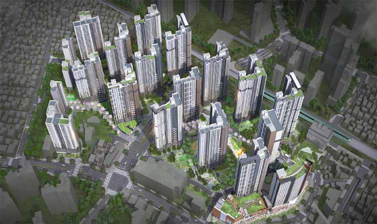 이문아이파크자이 조감도