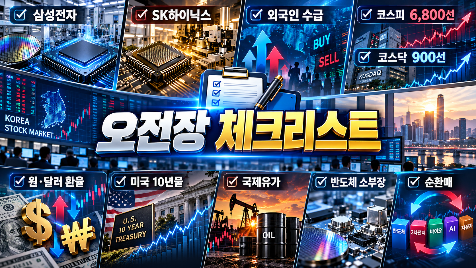 10월 8일 오전 한국증시에서 확인할 삼성전자 SK하이닉스 외국인 수급 코스피 코스닥 환율 체크리스트