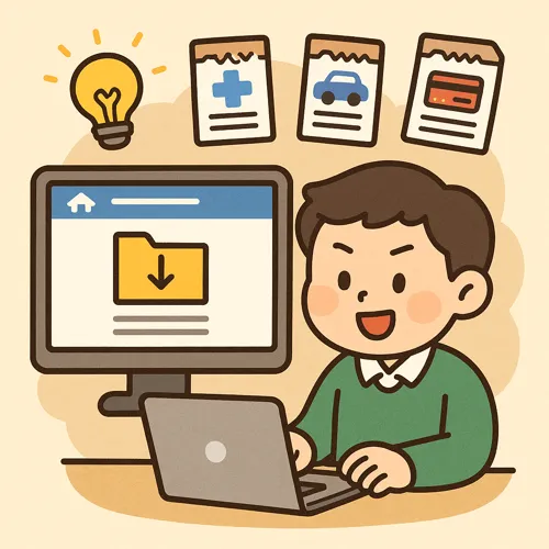 홈택스 연말정산 사용법을 쉽게 보여주는 화면