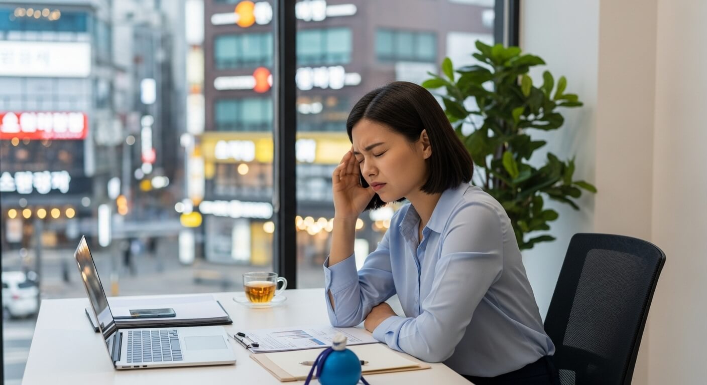 왼쪽 머리 두통