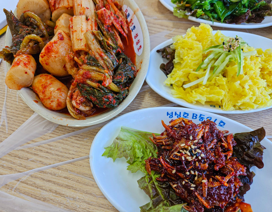 궁평항 수산물 직판장 상차림