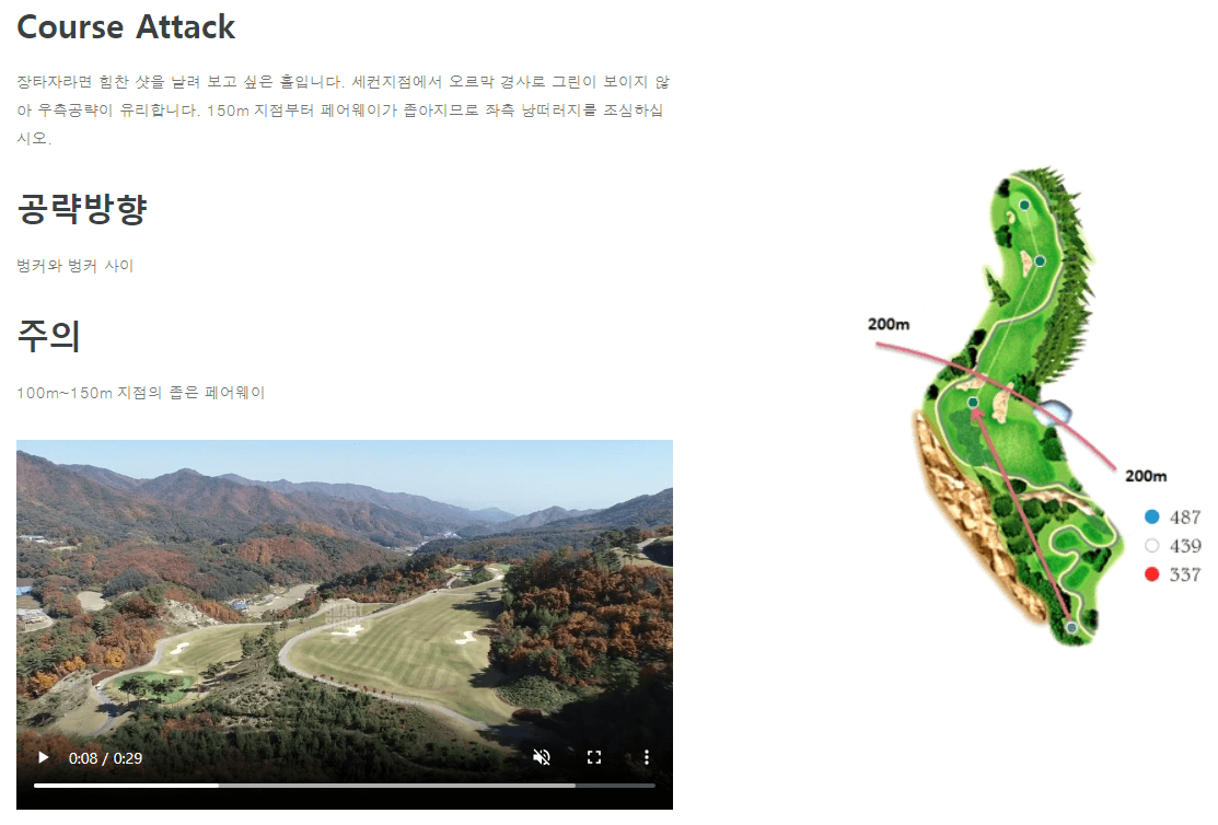 옥스필드 컨트리클럽 옥스코스 6