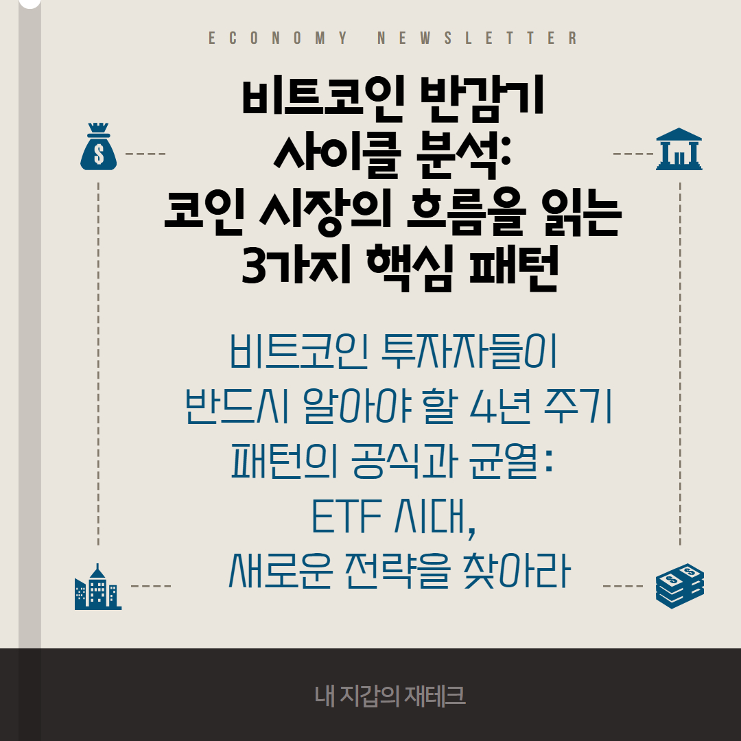 비트코인 반감기 사이클 분석 이미지