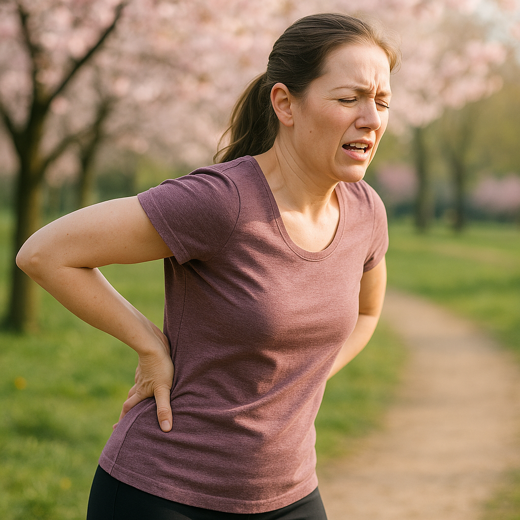 봄철 허리통증 관련 사진