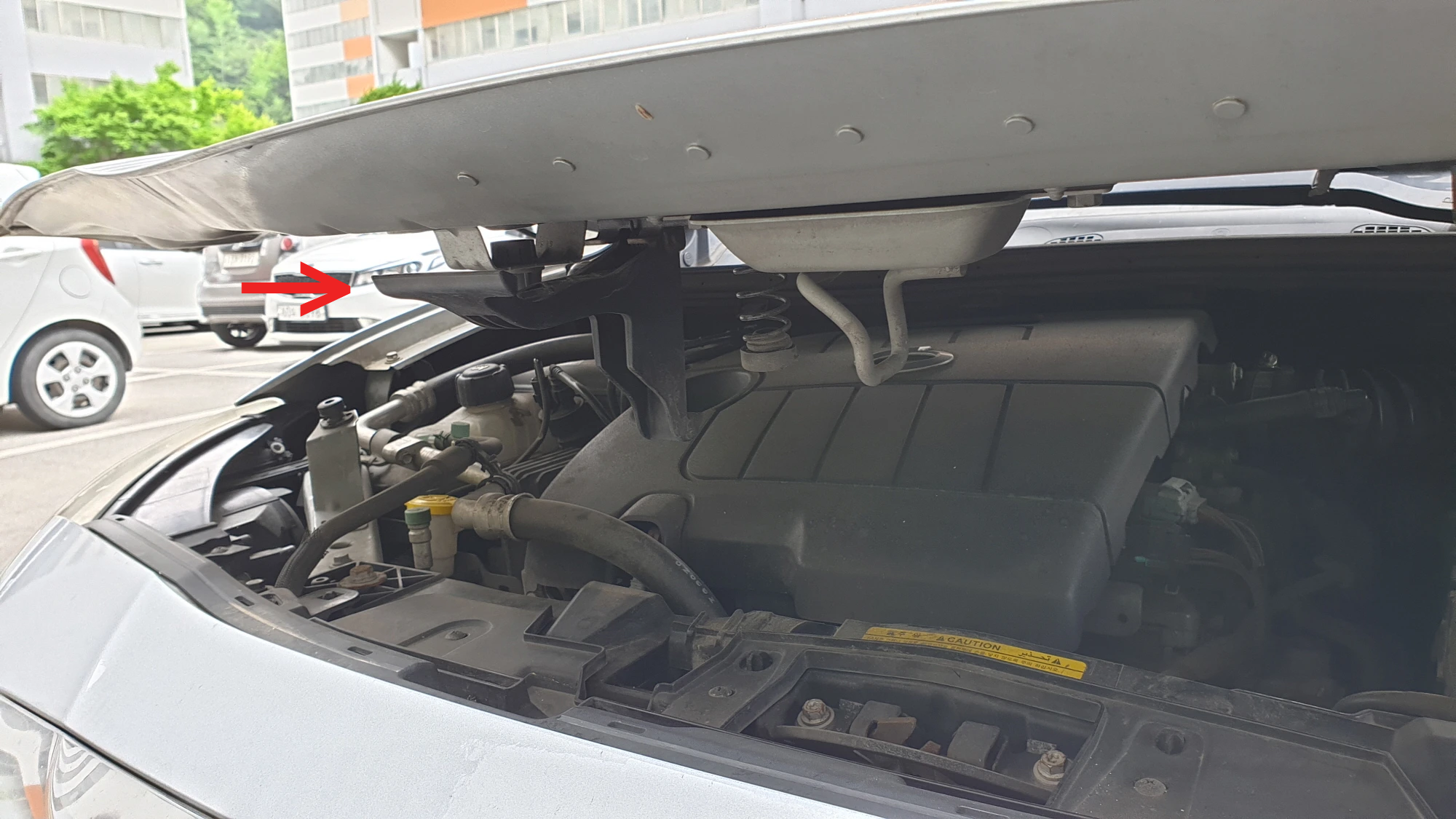 SM3 보닛 열림 레버