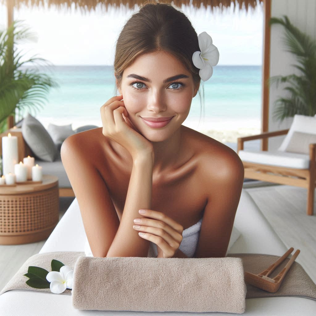 피부,체형관리 샵 배경