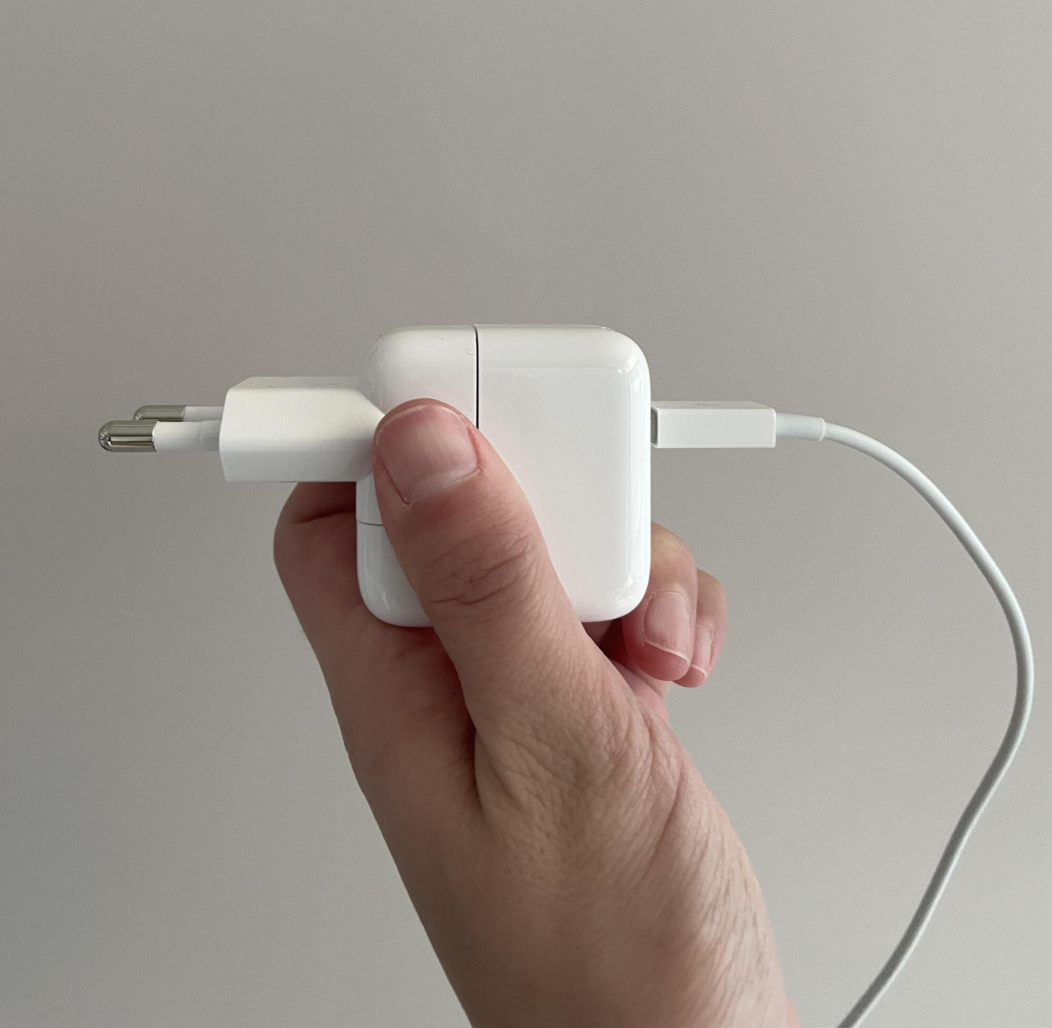 애플 충전기 12W 어댑터 USB 연결했을 때