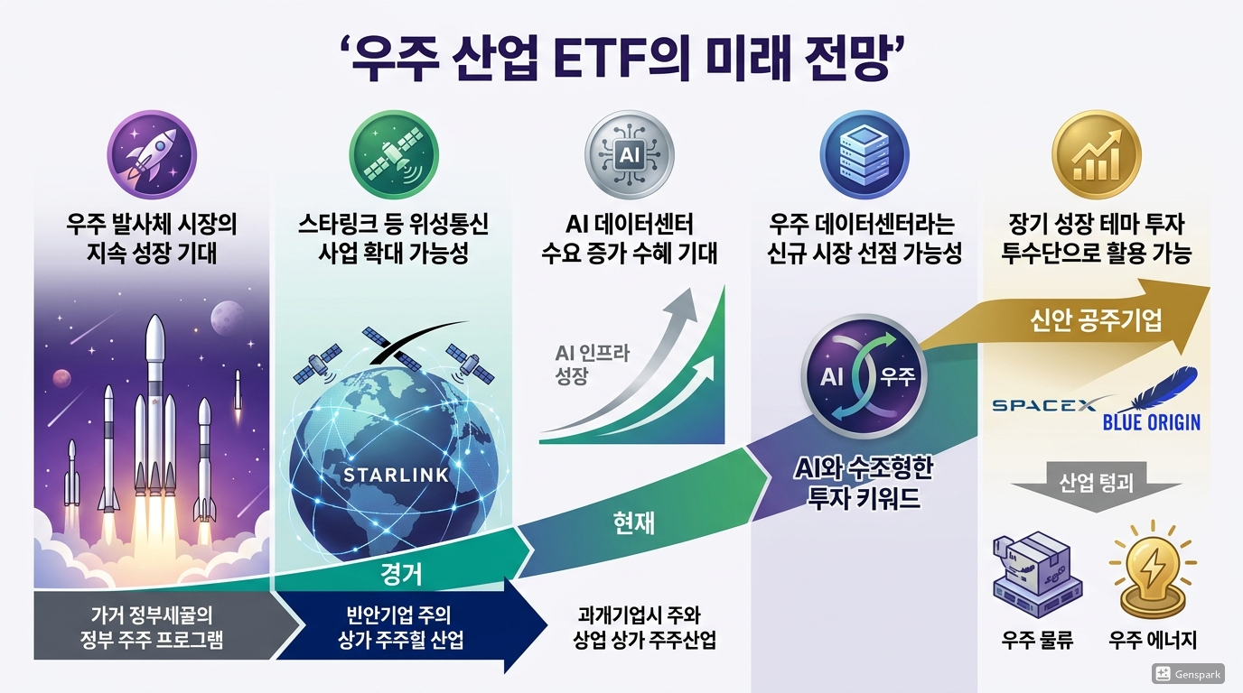 우주 산업 ETF의 미래 전망