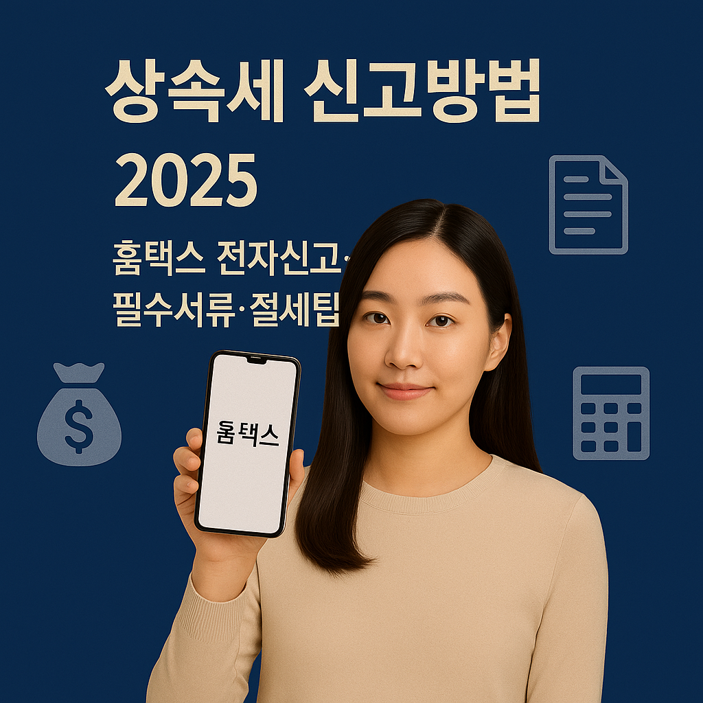 상속세 신고 방법 2025 ｜ 홈택스 전자신고&middot;필수서류&middot;절세 팁