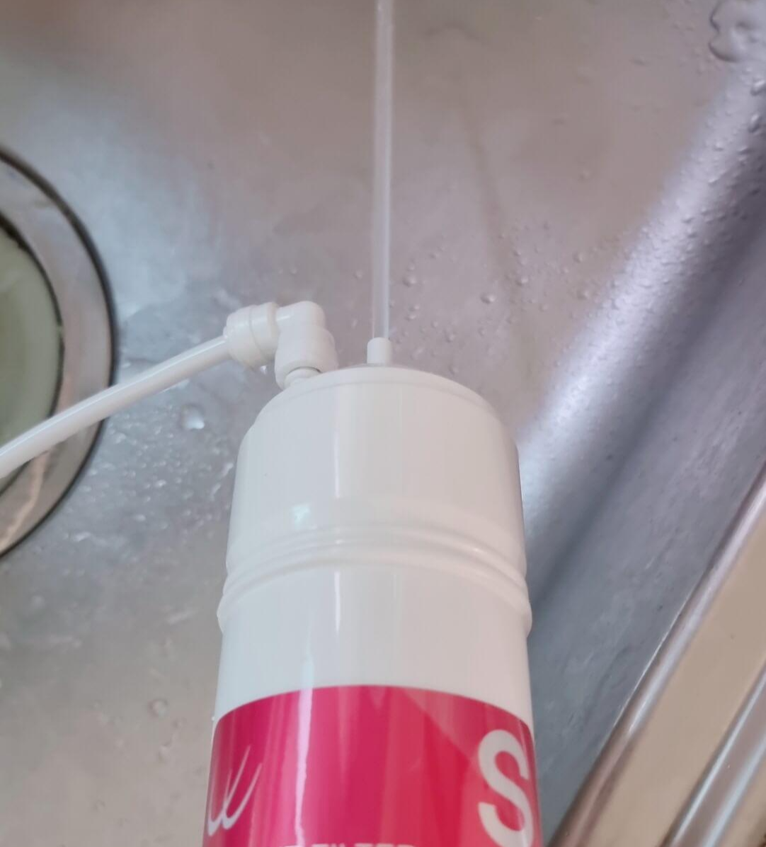 1차 필터 퉁수 작업 중