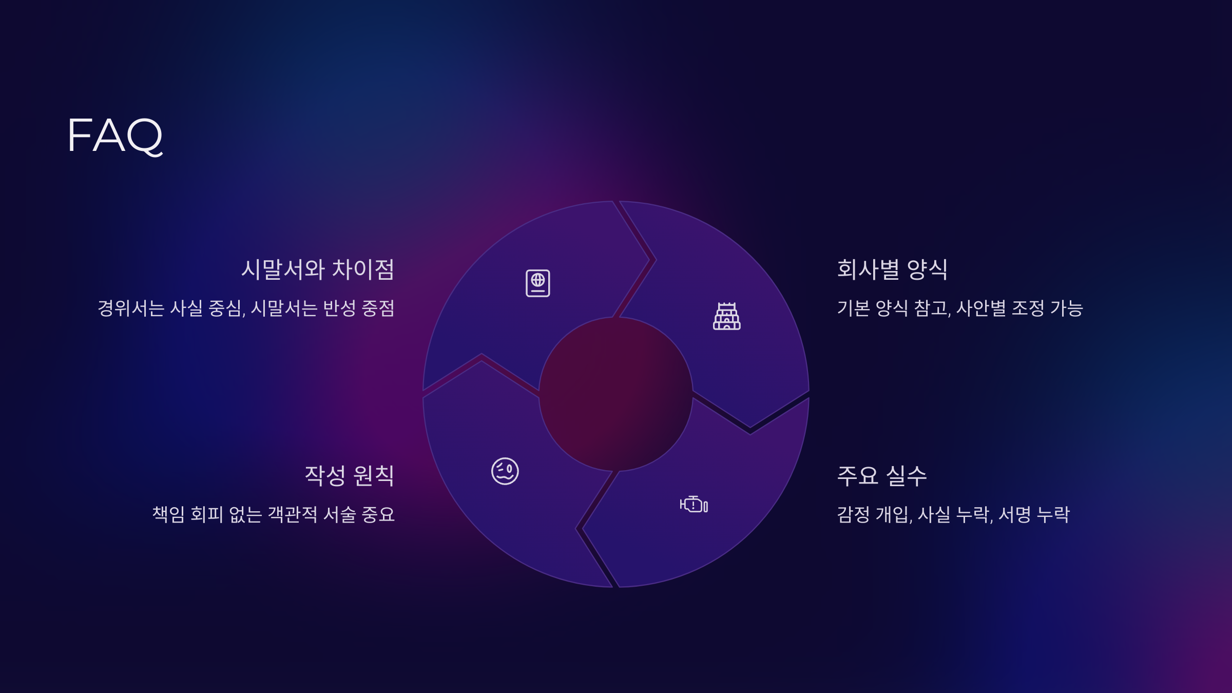 경위서 양식이 꼭 있어야 하나요?