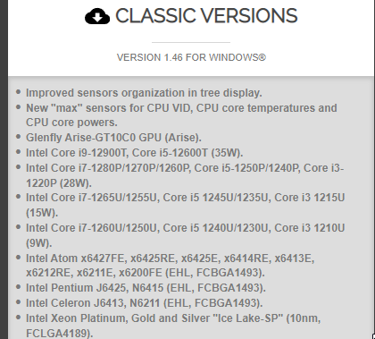 지원하는CPU리스트
