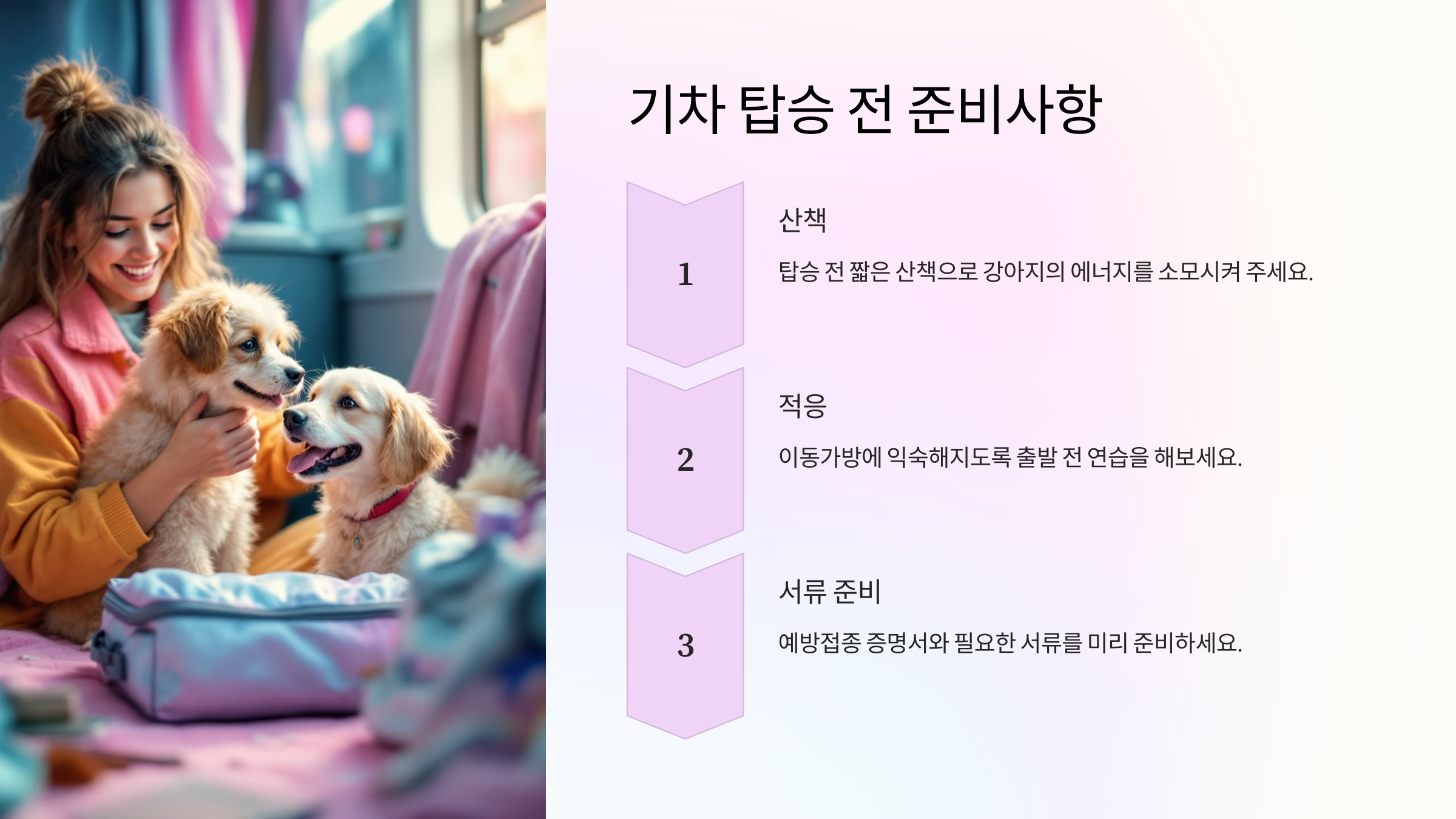 기차 탑승 전 준비사항