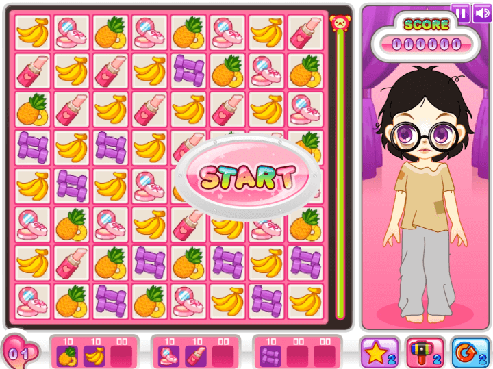 쥬디의-뷰티-스타일-변신-플래시게임-시작-화면