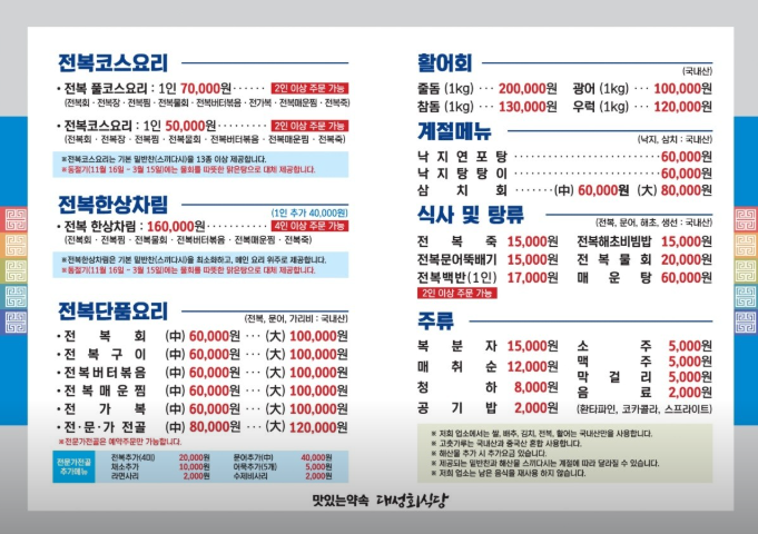 생생정보 전복 완도