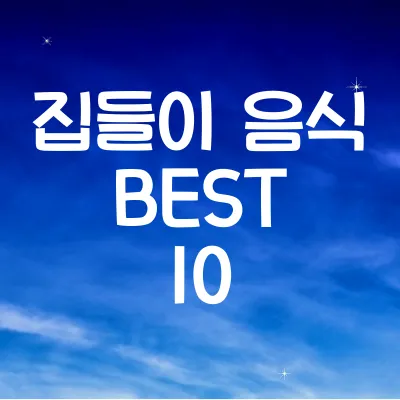 집들이 음식 BEST