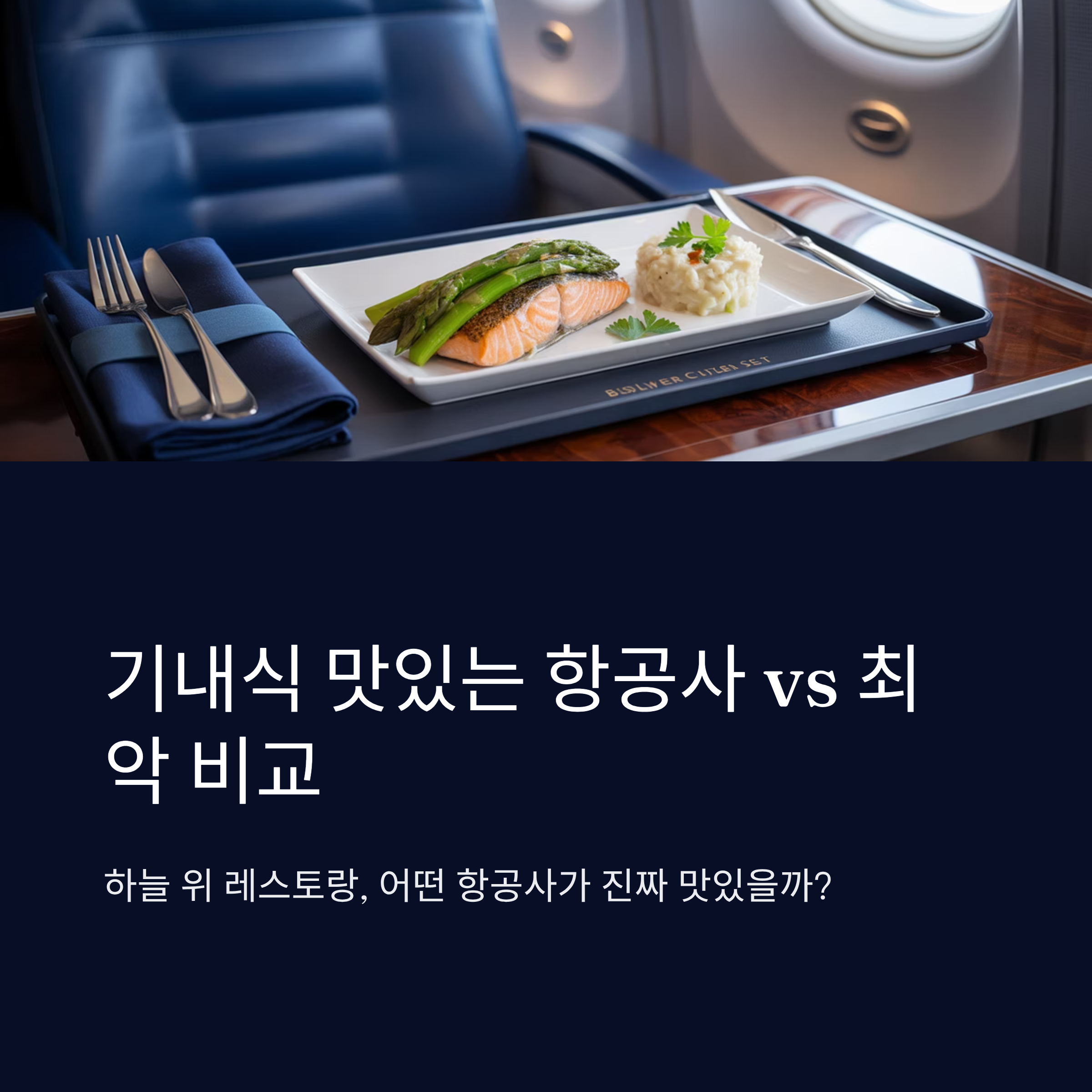 기내식 맛있는 항공사 vs 최악 비교 후기