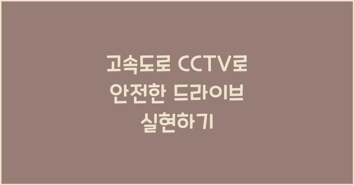 고속도로 cctv