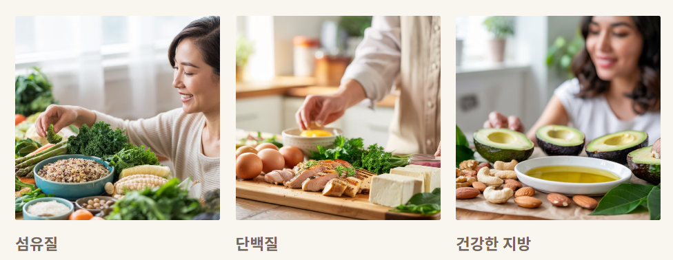 식사 시간에 먹어야 할 음식