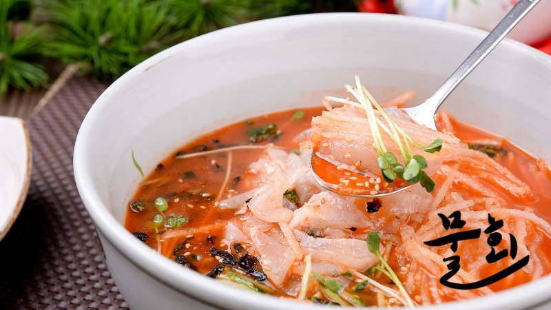 여름별미 물회 국물 비율