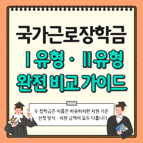 국가장학금 Ⅰ유형&middot;Ⅱ유형 완전 비교 가이드