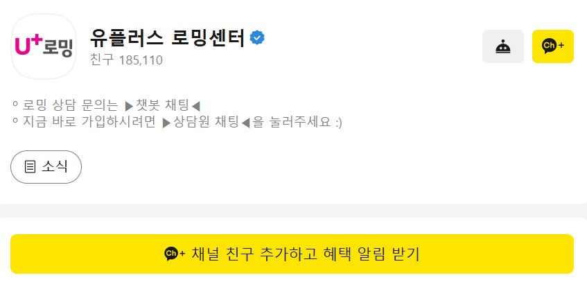 LGU+ 알뜰폰 로밍