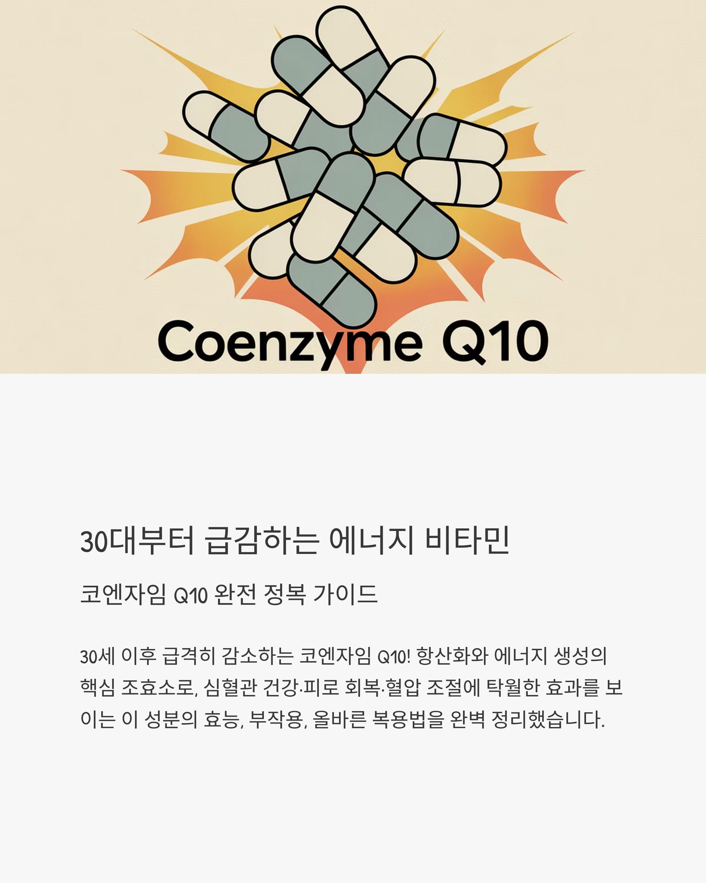 코엔자임Q10자료사진