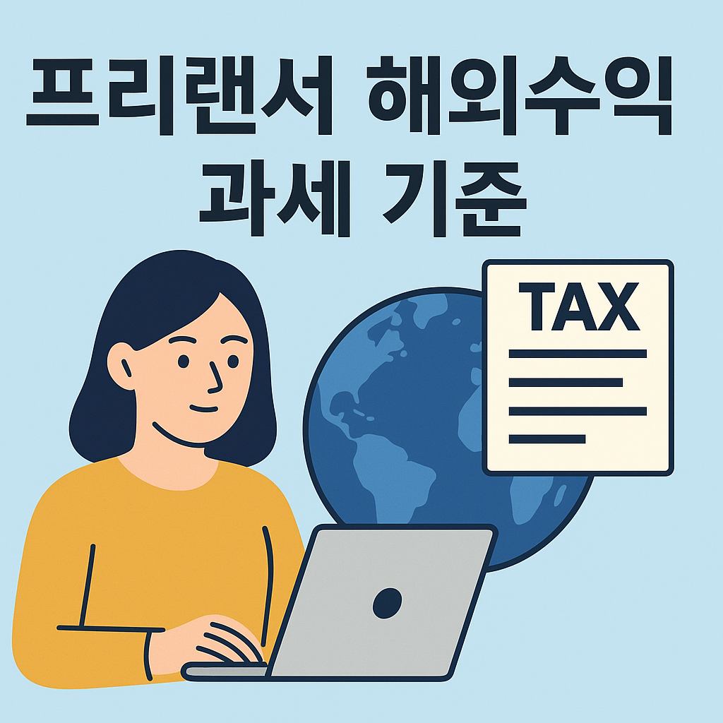 프리랜서 해외수익 과세기준 관련 사진