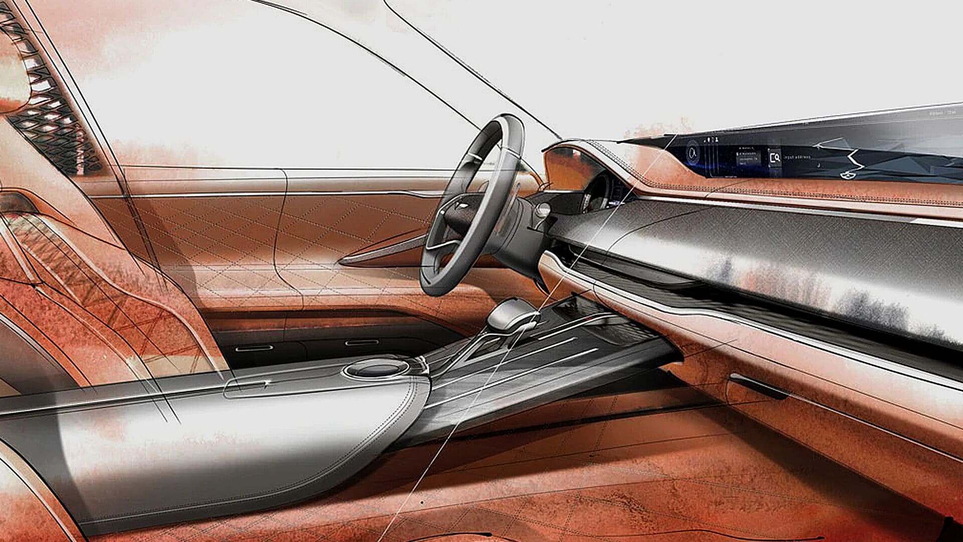 GV80 하이브리드_실내 디자인_렌더링 이미지