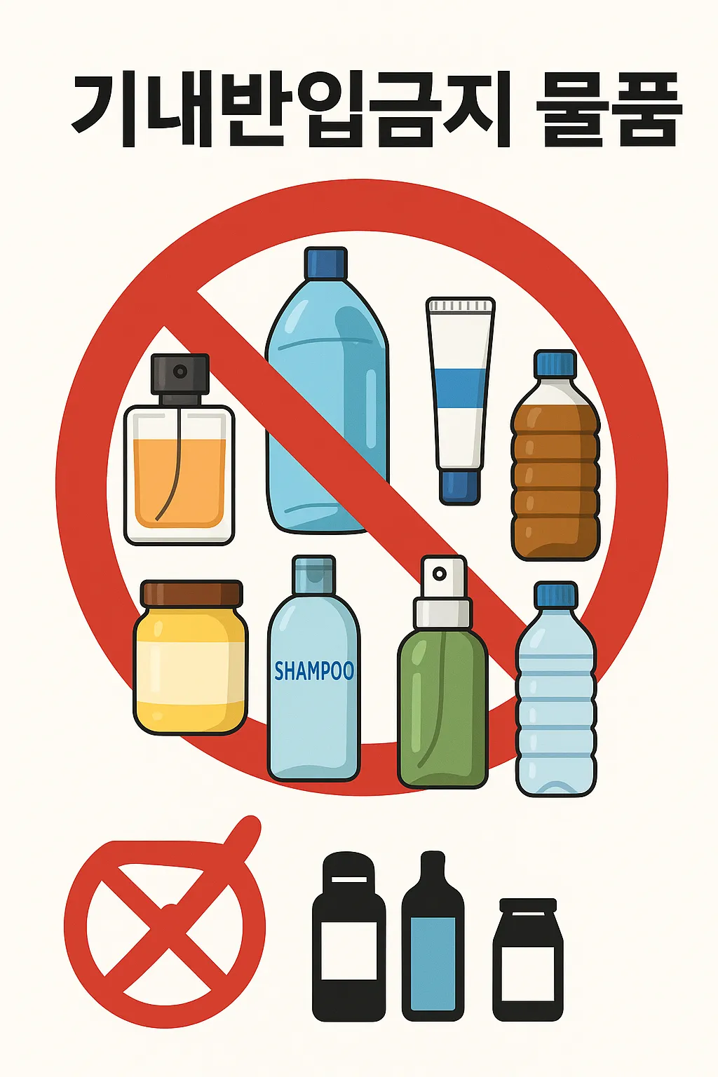 기내반입금지 품목 이미지