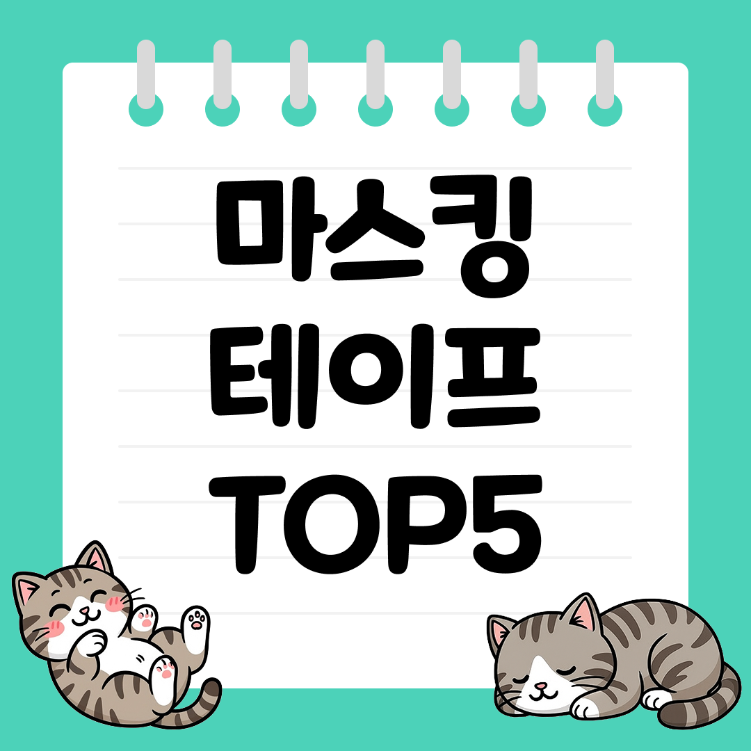 인테리어&middot;공예용으로 좋은 마스킹 테이프 추천 TOP5