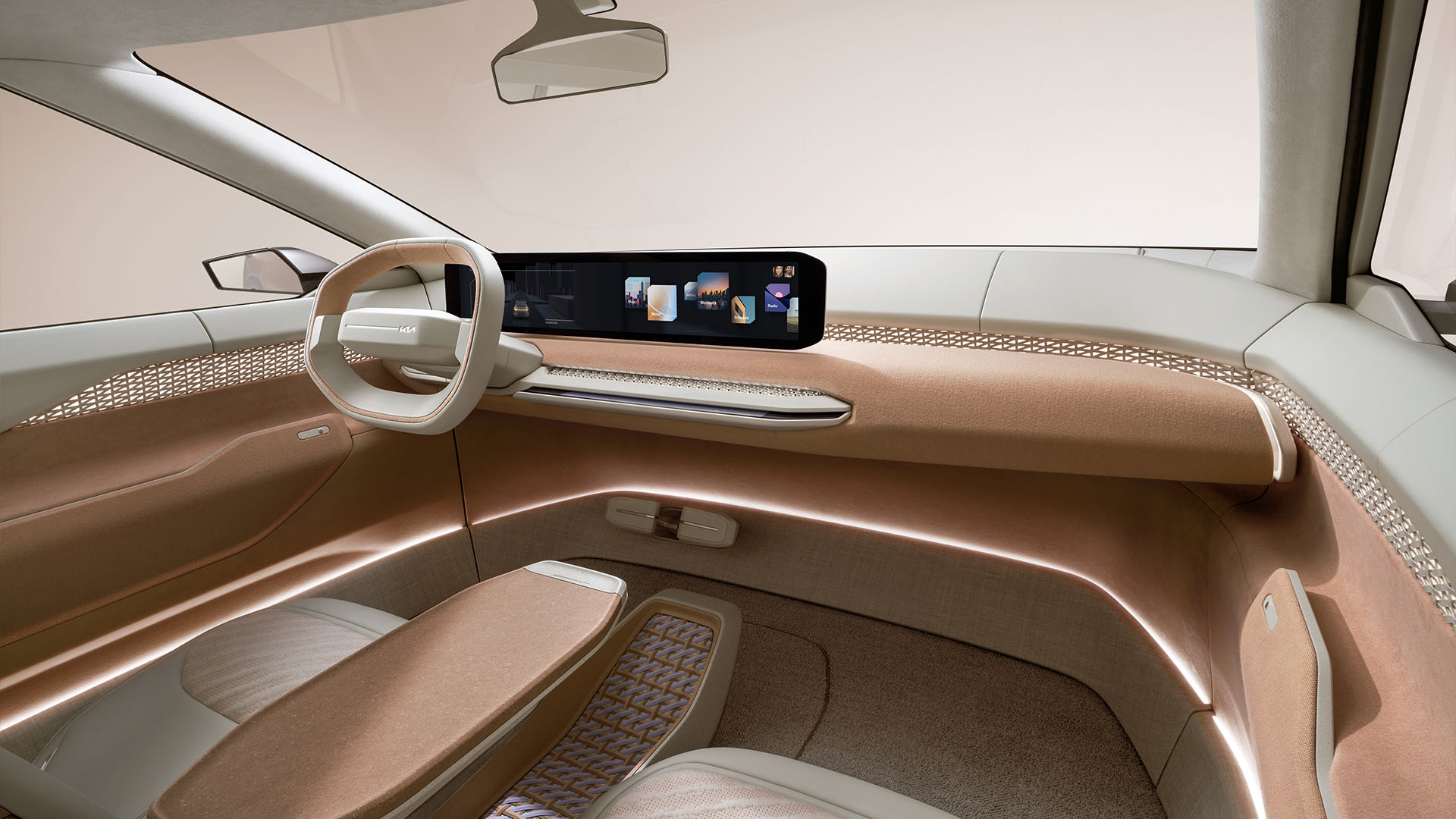 Kia EV4 콘셉트 카 실내 인테리어
