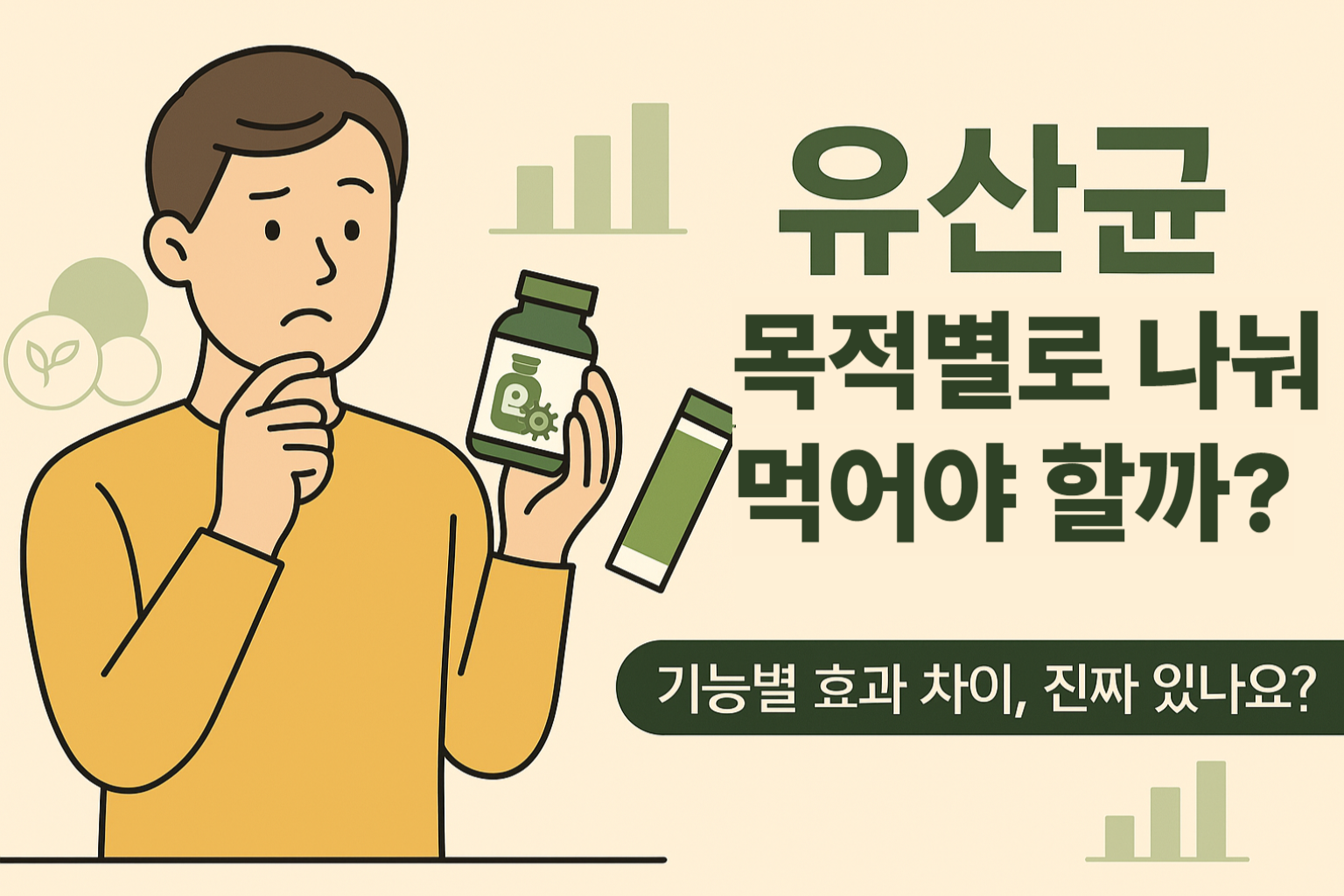 기능별 유산균 꼭 나눠먹어야 하는 걸까? 썸네일 이미지