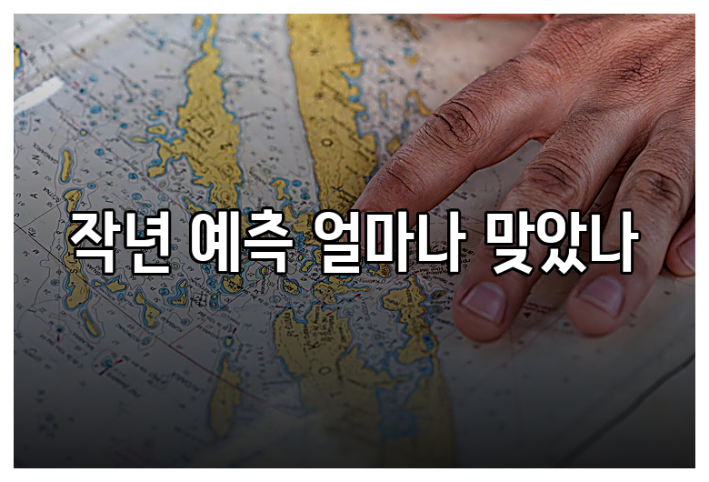 작년 예측 얼마나 맞았나