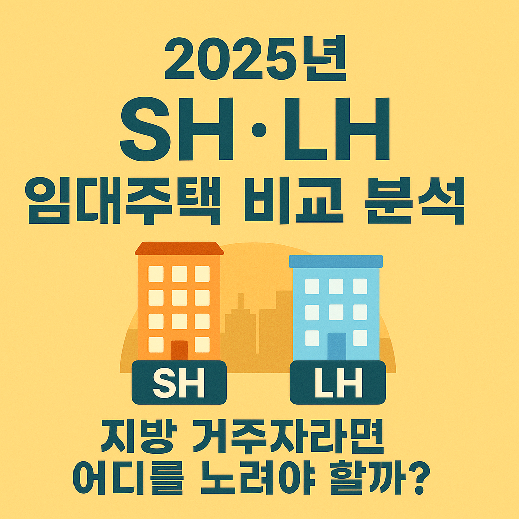 도시 아파트 단지 이미지, SH&middot;LH 임대주택 비교 게시물용