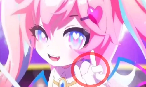 넥슨 메이플 페미 엔버 손모양