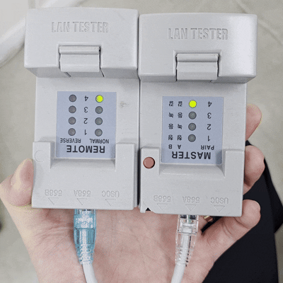 랜 테스터기 정상 동작