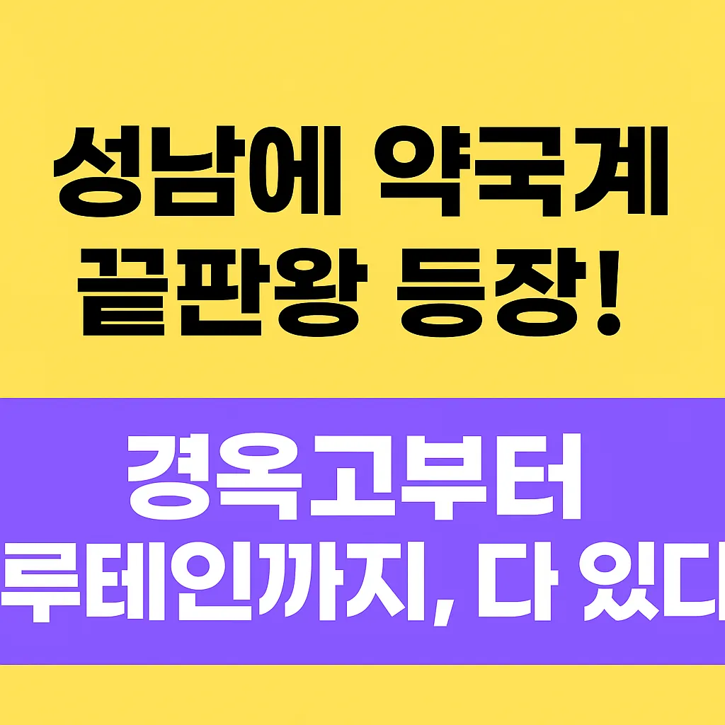 성남 메가팩토리 약국