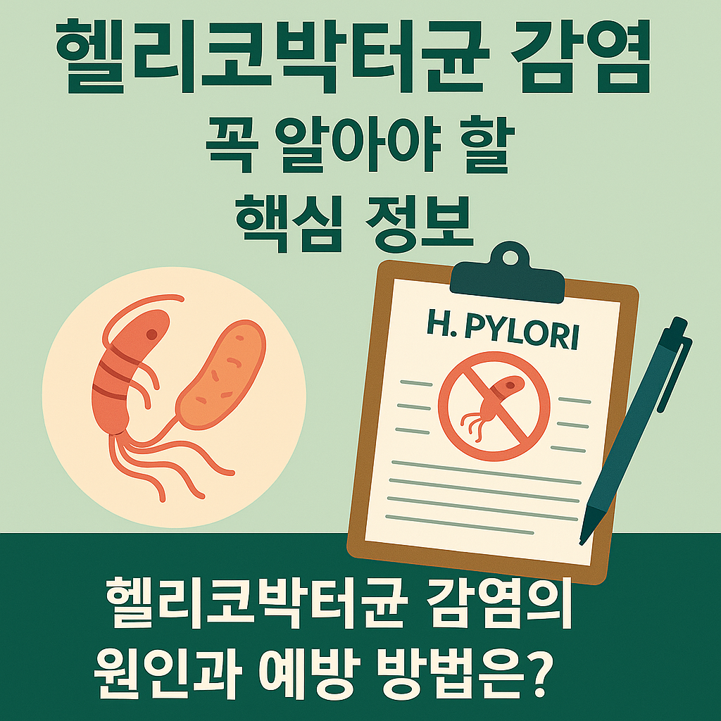 위 건강을 위협하는 헬리코박터균