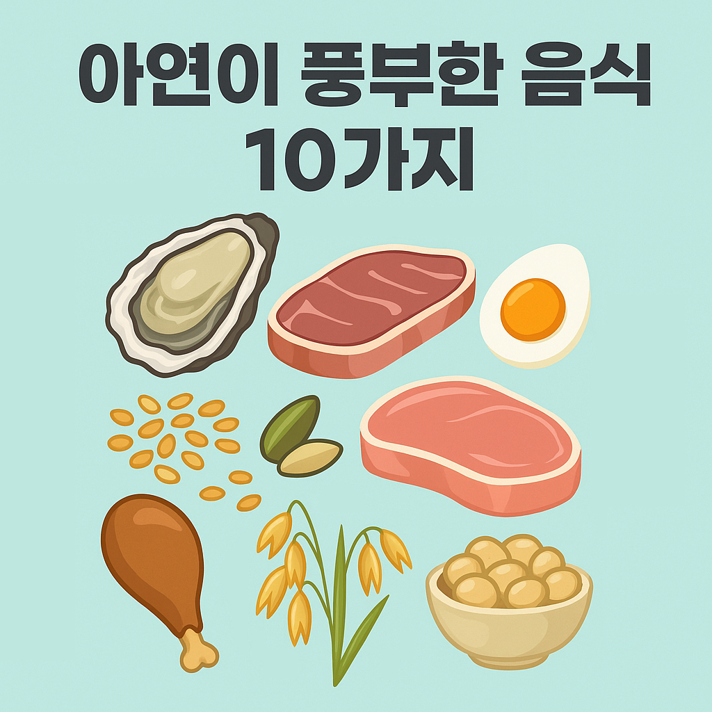 아연이 풍부한 음식