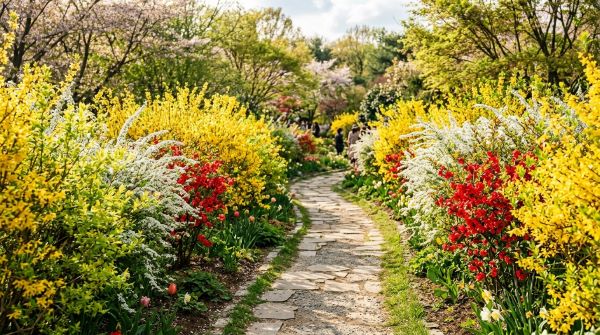 개나리, 조팝나무, 산당화