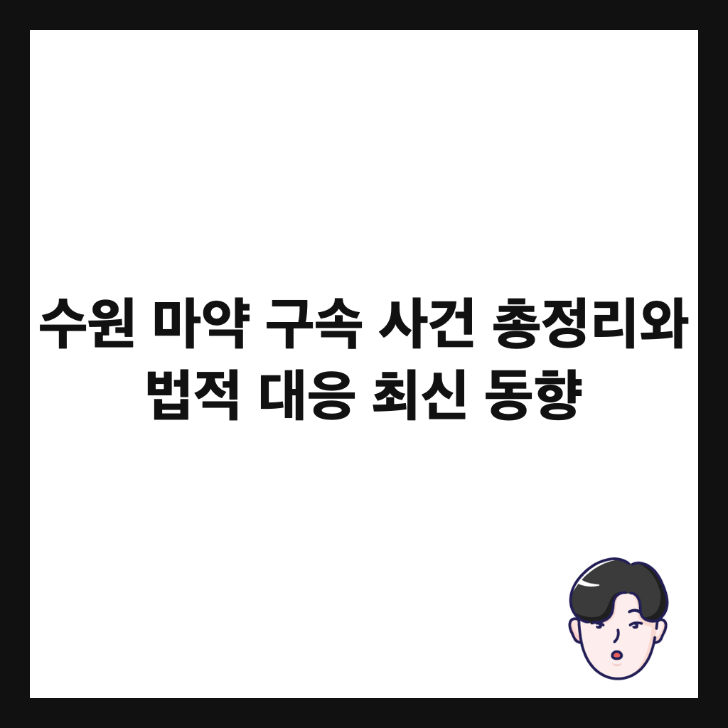 수원 마약 구속 사건 총정리와 법적 대응 최신 동향 썸네일
