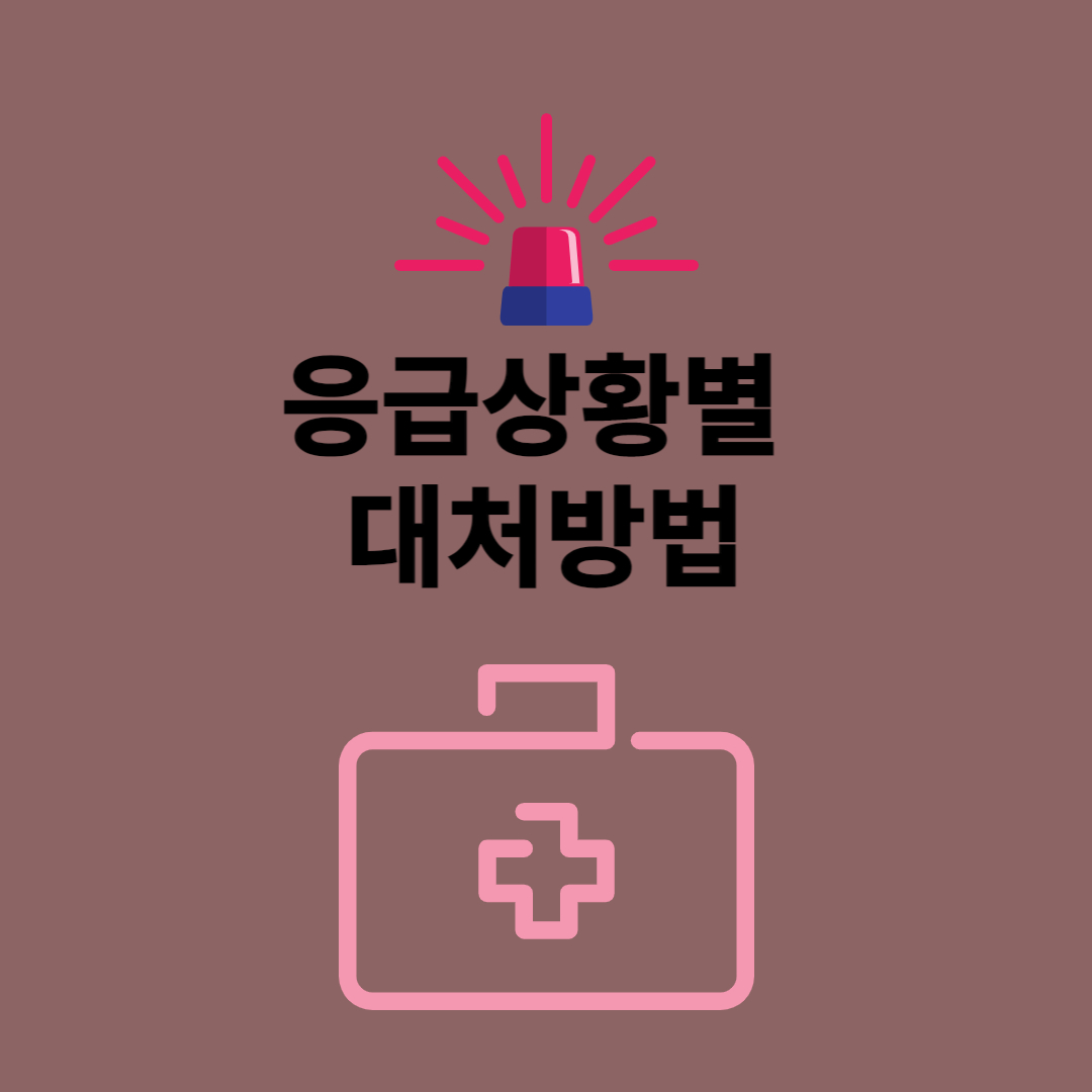 응급상황별 대처법