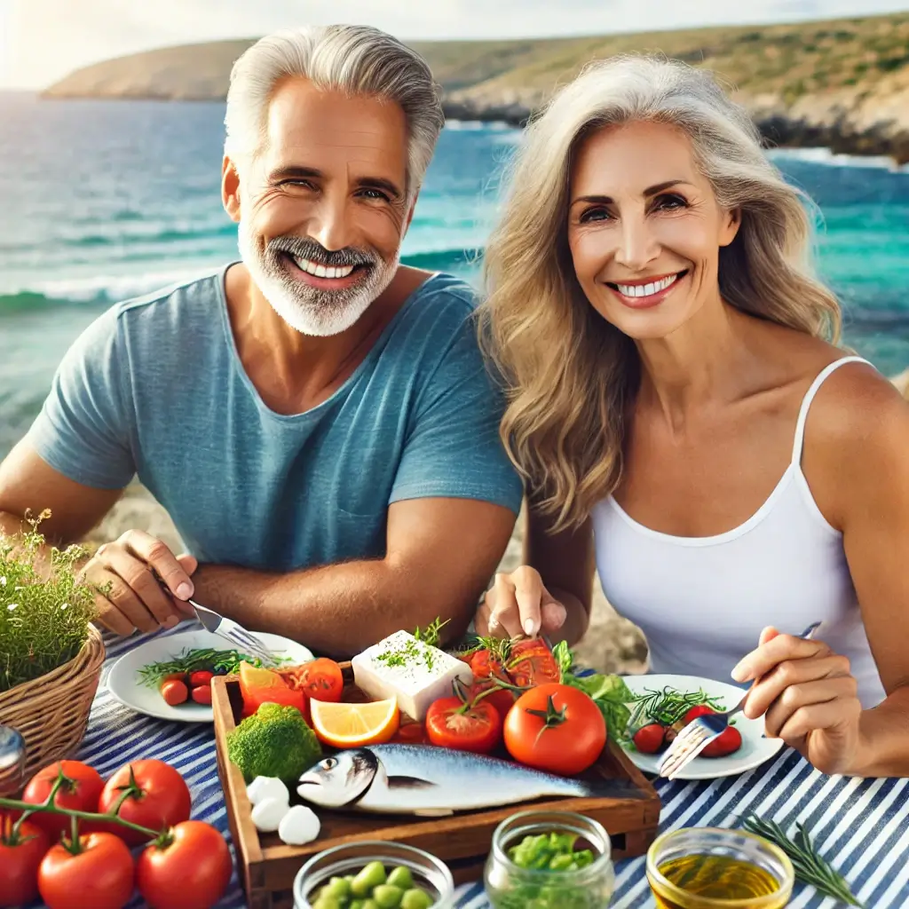 장수 식단으로 건강한 중년